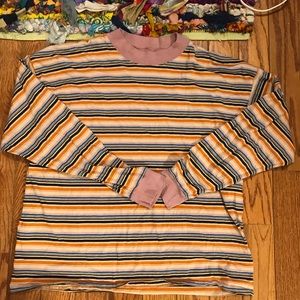 Stripe long sleeve tee